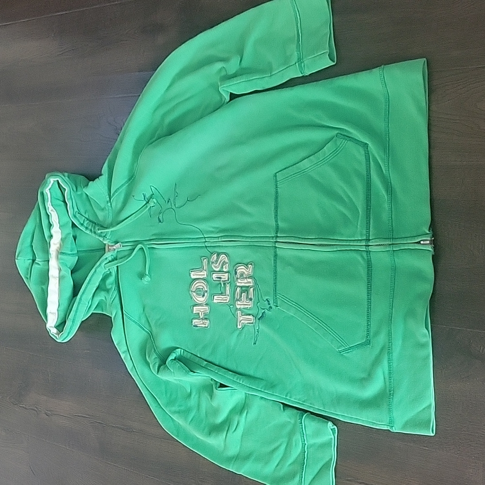 Hollister 3/4 Sleeve Zip Hoodie